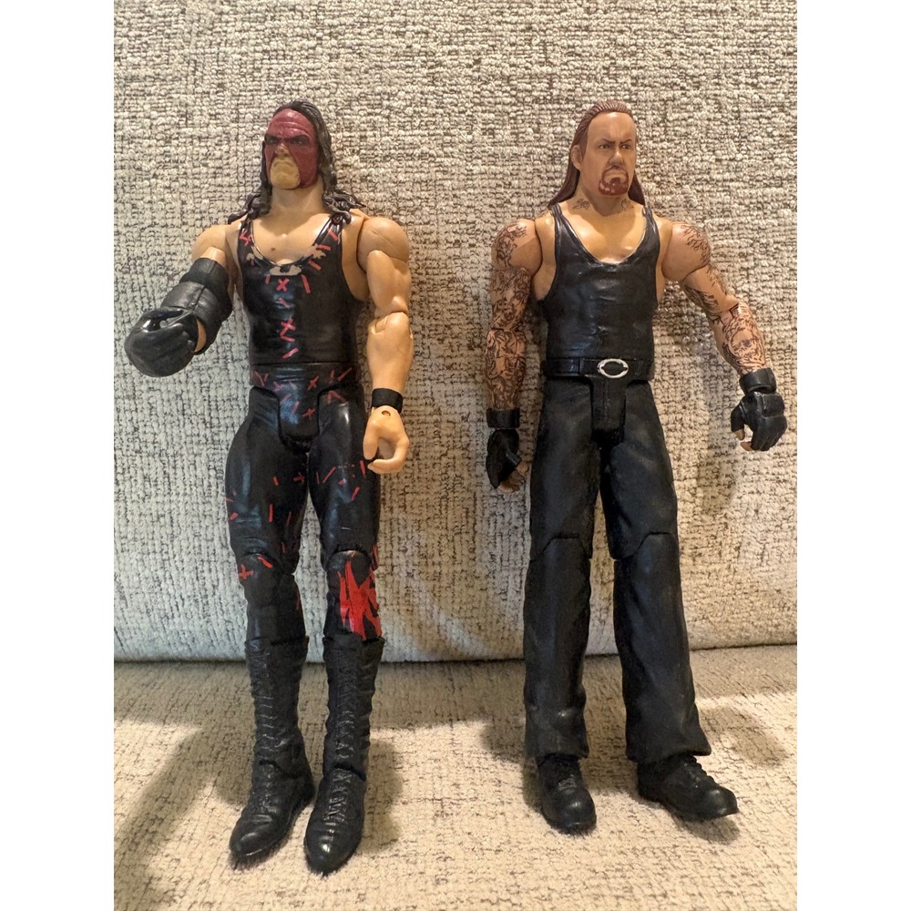 WWE Mattel Brothers of Destruction Kane and Undertaker Action Figure Lot DXG50